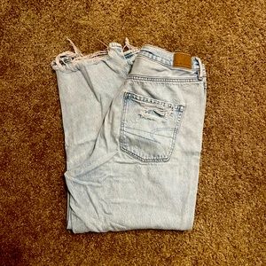 American Eagle distressed mom jeans